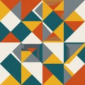 Geometric abstract artwork featuring a pattern of triangles and Royalty Free Stock Photo