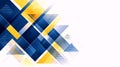 Geometric Abstract Background with Blue, Yellow, and White Gradients Royalty Free Stock Photo