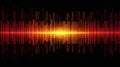 Colorful Audio Waveform Visualization on Dark Background Royalty Free Stock Photo