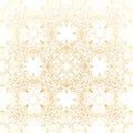 Geometric abstract background. Connected line and dots. Linear golden grid with circles in nodes. Reticulated gold