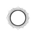 Geometric Abstract Circle Frame Royalty Free Stock Photo