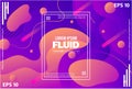 Geometric abstract. Creative geometric wallpaper. Trendy fluid flow gradient shapes composition. Applicable for gift card, Poster