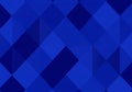 Geometric abstract design with a blue color scheme, featuring a pattern of overlapping squares and Royalty Free Stock Photo