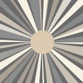 Geometric abstract design with a centered beige circle surrounded by radiating Royalty Free Stock Photo