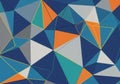 Geometric abstract design featuring an array of overlapping triangles in Royalty Free Stock Photo