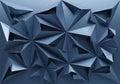 Geometric abstract design featuring a 3D pattern of sharp, angular folds and facets. The composition Royalty Free Stock Photo