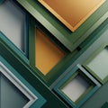 Geometric abstract design featuring overlapping squares Royalty Free Stock Photo