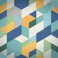 Geometric abstract design featuring a pattern of interlocking shapes Royalty Free Stock Photo