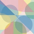 Geometric abstract design with overlapping circles, Royalty Free Stock Photo
