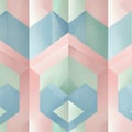Geometric abstract design with overlapping triangles and diamonds in pastel shades of pink Royalty Free Stock Photo
