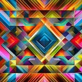 816 Geometric Abstract Diamonds: A modern and geometric background featuring abstract geometric diamonds in vibrant and harmonio