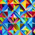 816 Geometric Abstract Diamonds: A modern and geometric background featuring abstract geometric diamonds in vibrant and harmonio