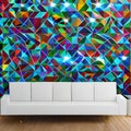 816 Geometric Abstract Diamonds: A modern and geometric background featuring abstract geometric diamonds in vibrant and harmonio