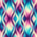 Geometric abstract grunge vintage pattern. Aztec ikat style. Seamless vector image. Royalty Free Stock Photo