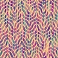 Geometric abstract grunge vintage pattern. Ikat chevron pattern. Seamless vector image. Royalty Free Stock Photo