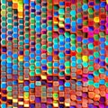 776 Geometric Abstract Hexagons: A modern and geometric background featuring abstract geometric hexagons in vibrant and harmonio Royalty Free Stock Photo