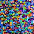 776 Geometric Abstract Hexagons: A modern and geometric background featuring abstract geometric hexagons in vibrant and harmonio Royalty Free Stock Photo