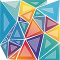 Gradients adds depth making the triangles appear three dimension Royalty Free Stock Photo