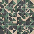 Geometric abstract pattern featuring a series of interlocking shapes Royalty Free Stock Photo