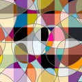 Geometric abstract pattern. Intersection patchwork plaid style Royalty Free Stock Photo