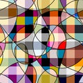 Geometric abstract pattern. Intersection patchwork plaid style Royalty Free Stock Photo
