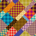 Geometric abstract pattern. Intersection patchwork plaid style Royalty Free Stock Photo