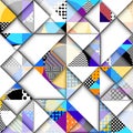 Geometric abstract pattern. Intersection style Royalty Free Stock Photo