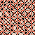 Geometric abstract pattern in midcentury style. Seamless 