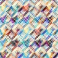 Geometric abstract pattern moire overlay style. Abstract square texture Royalty Free Stock Photo