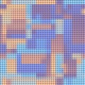 Geometric abstract pattern. Mosaic pixelated texture. Vector image.