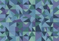 Geometric abstract pattern with a mosaic of triangles and quadrilaterals in shades of blue, green, Royalty Free Stock Photo