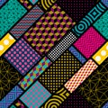 Geometric abstract pattern in patchwork style. Abstract background Royalty Free Stock Photo