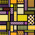 Geometric abstract pattern patchwork style. Seamless Vector image. Royalty Free Stock Photo