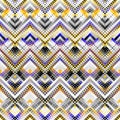 Geometric abstract pattern. Tileable vector image. Royalty Free Stock Photo