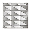 Geometric abstract paving tiles layout