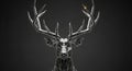 Geometric abstract rendering of a deer Royalty Free Stock Photo