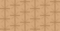 Geometric abstract seamless pattern background. Stylezed floral texture in colors of coffee. Cream beige background