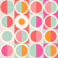 Geometric abstract seamless pattern. Simple motif background