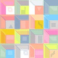 Geometric abstract seamless pattern. Simple motif background