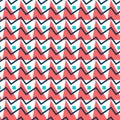 Geometric abstract seamless pattern. Simple triangles background