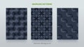 Seamless pattern abstract set collection. Simple vector geometric illustration for your design. Royalty Free Stock Photo