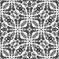 Geometric Abstract Seamless Vector Pattern. Black