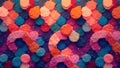 Geometric abstract shapes forming a continuous pattern , abstract background, graphic Royalty Free Stock Photo