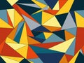 Geometric abstract triangle composition seamless background vector illustration