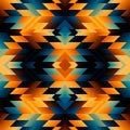 Geometric abstract triangles pattern. Aztec geometric style. Seamless vector image. Royalty Free Stock Photo