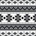 Geometric abstract vector illustration. Seamless ethnic pattern with traditional tribal texture design. Aztec Navajo style. Royalty Free Stock Photo