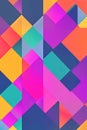 Geometric abstract vintage rectangular shadow glitter layouts.