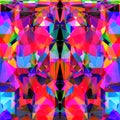 Geometric abstract vivid neon background design