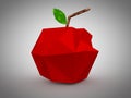 Geometric apple design.