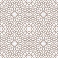 Geometric arabic seamless pattern. Abstract islamic vector background. Royalty Free Stock Photo